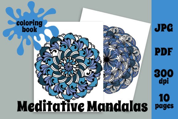 Download Meditative Mandalas Coloring Book - Premium Bundle