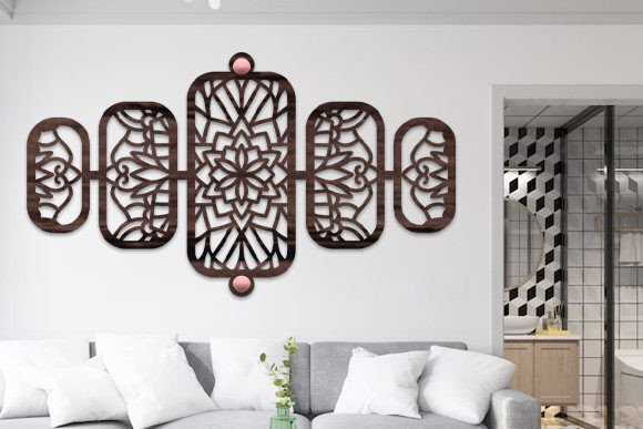 Download Laser Cut Wall Art Mandala Panel Svg - Wall art mandala Collection