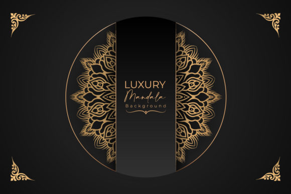 Download Luxury Gold Arabesque Pattern in Mandala - Gold Collection