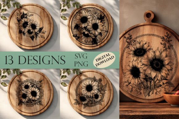 Download Sunflowers Laser Engraving File - Engraving Collection