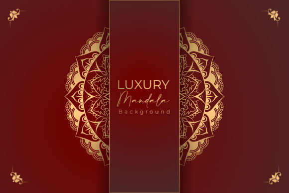 Download Luxury Gold Arabesque Pattern in Mandala - Gold Collection
