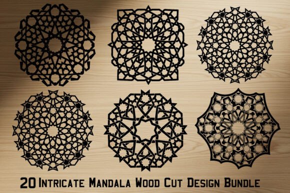 Download Intricate Mandala Wood Cut Design Bundle - Intricate Collection