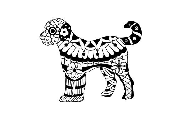 Download Golden Doodle, Mandala - Gold Collection