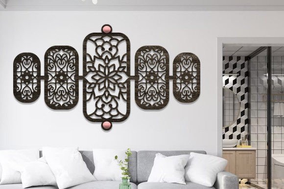 Download Laser Cut Wall Art Mandala Panel Svg - Wall art mandala Collection