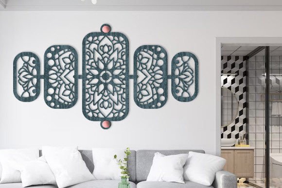 Download Laser Cut Wall Art Mandala Panel Svg - Wall art mandala Collection