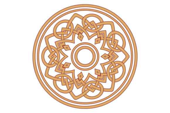 Download Abstract Round Pattern. Golden Corporate - Gold Collection