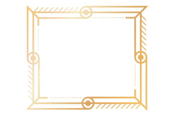Download Vintage Geometric Ornament Corner. Golde - Gold Collection