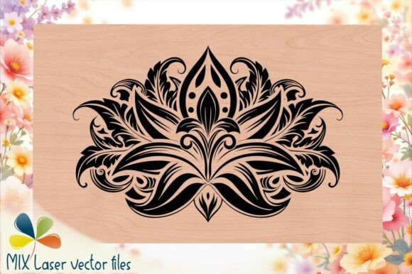 Download Floral Laser Engraving Template - Engraving Collection