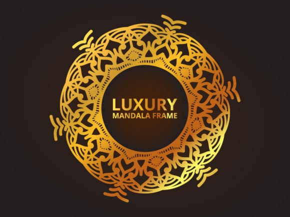 Download Luxury Golden Mandala Frame Design - Gold Collection