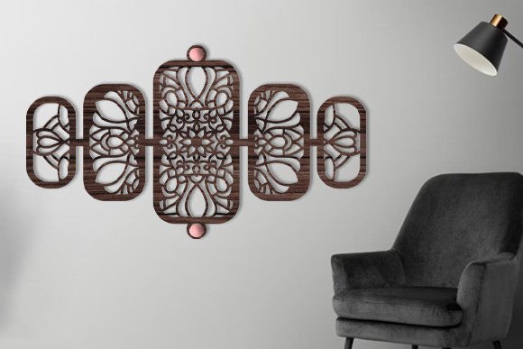 Download Laser Cut Wall Art Mandala Panel Svg - Wall art mandala Collection