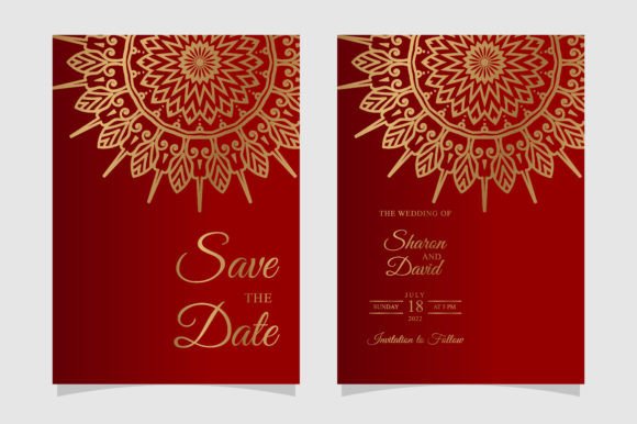 Download Golden Mandala Invitation Card Template - Gold Collection